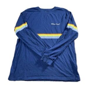 Wilbur Soot Shirt Large Long Sleeve VTG 90s Blue
